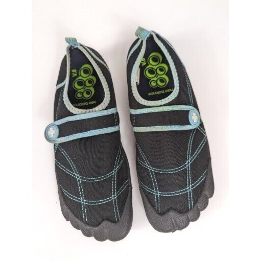 Lifeguard Women Water Surf Swimming Beach Shoes Black Turqoise Trimmings Sz 7/8